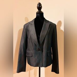 Nine West charcoal blazer sz 10 NWOT